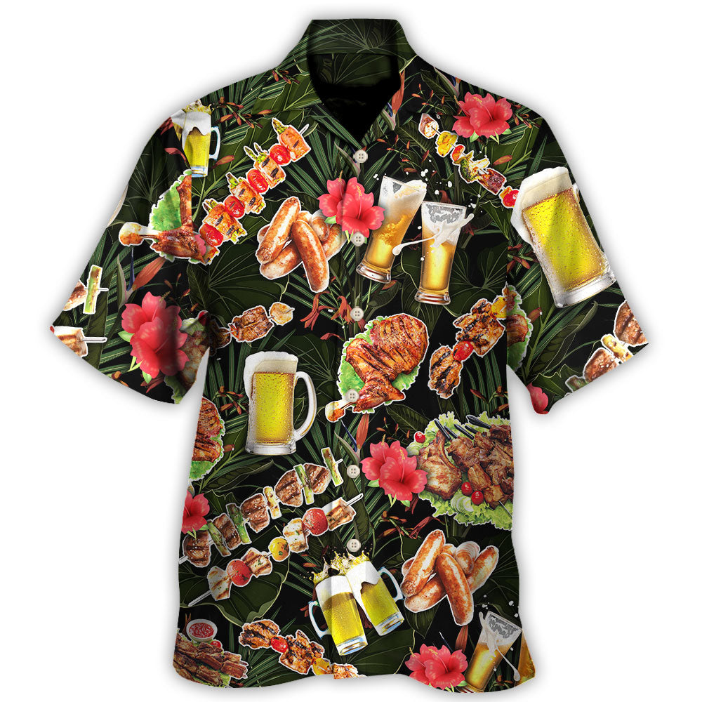 Barbecue Funny BBQ Stand Back Grandpa Is Grilling - Hawaiian Shirt