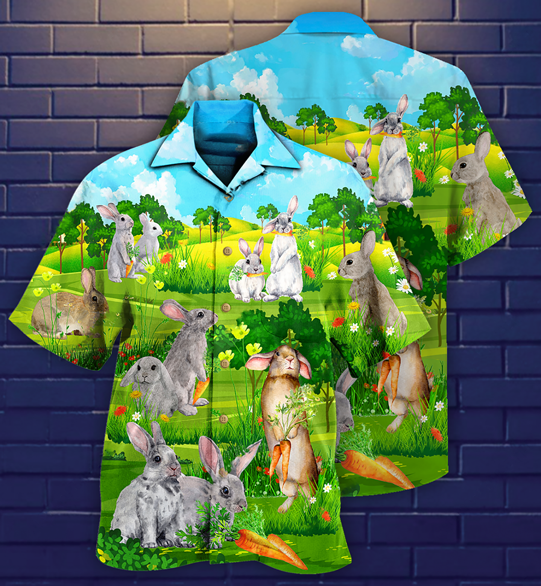 Rabbit Animals Love Carrot Limited Edition - Hawaiian Shirt