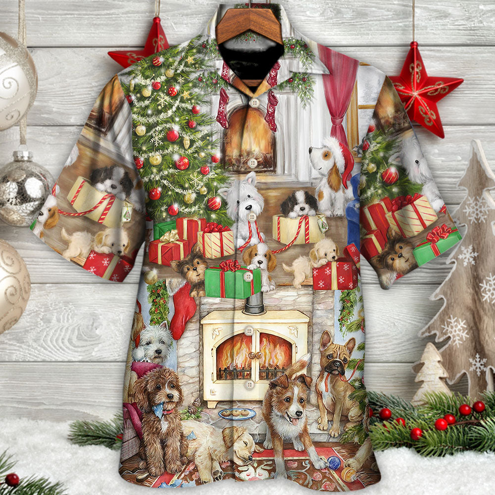 Christmas Dog Lover Merry Lovely Xmas - Hawaiian Shirt