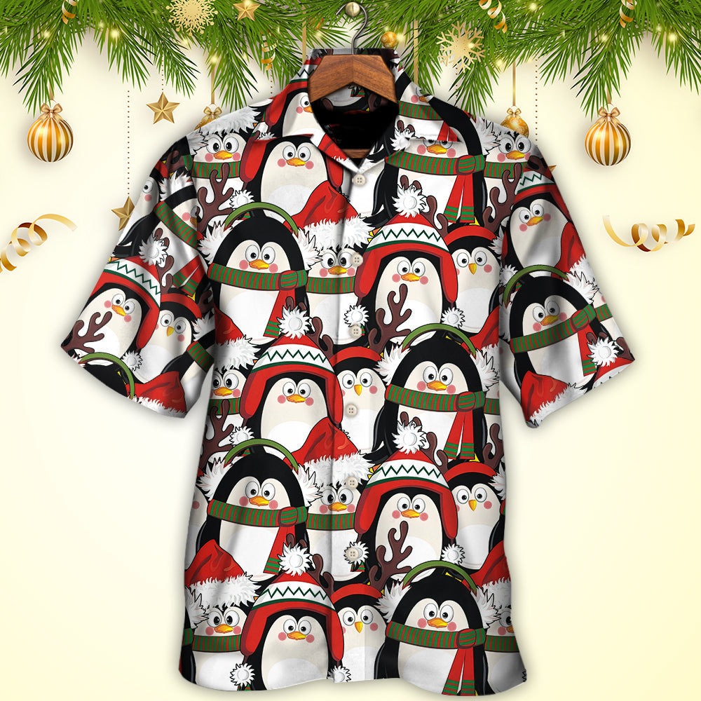 Christmas Penguin Cute Christmas Holiday - Hawaiian Shirt