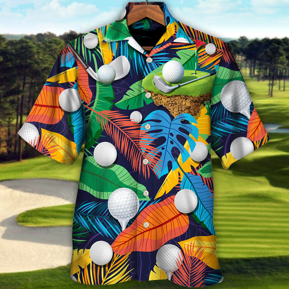 Golf Funny It Takes A Lot Of Balls To Golf The Way I Do Tropical Golf Lover - Hawaiian Shirt