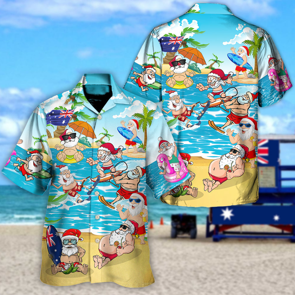 Christmas In July Santa Keeping The Christmas Spirit Alive Year Round - Hawaiian Shirt