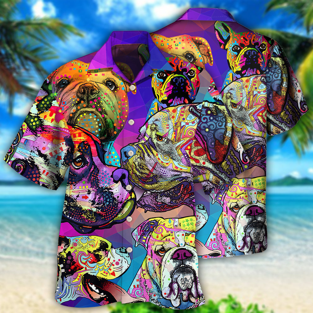 Bulldog All I Need Is Cool Bulldog - Hawaiian Shirt