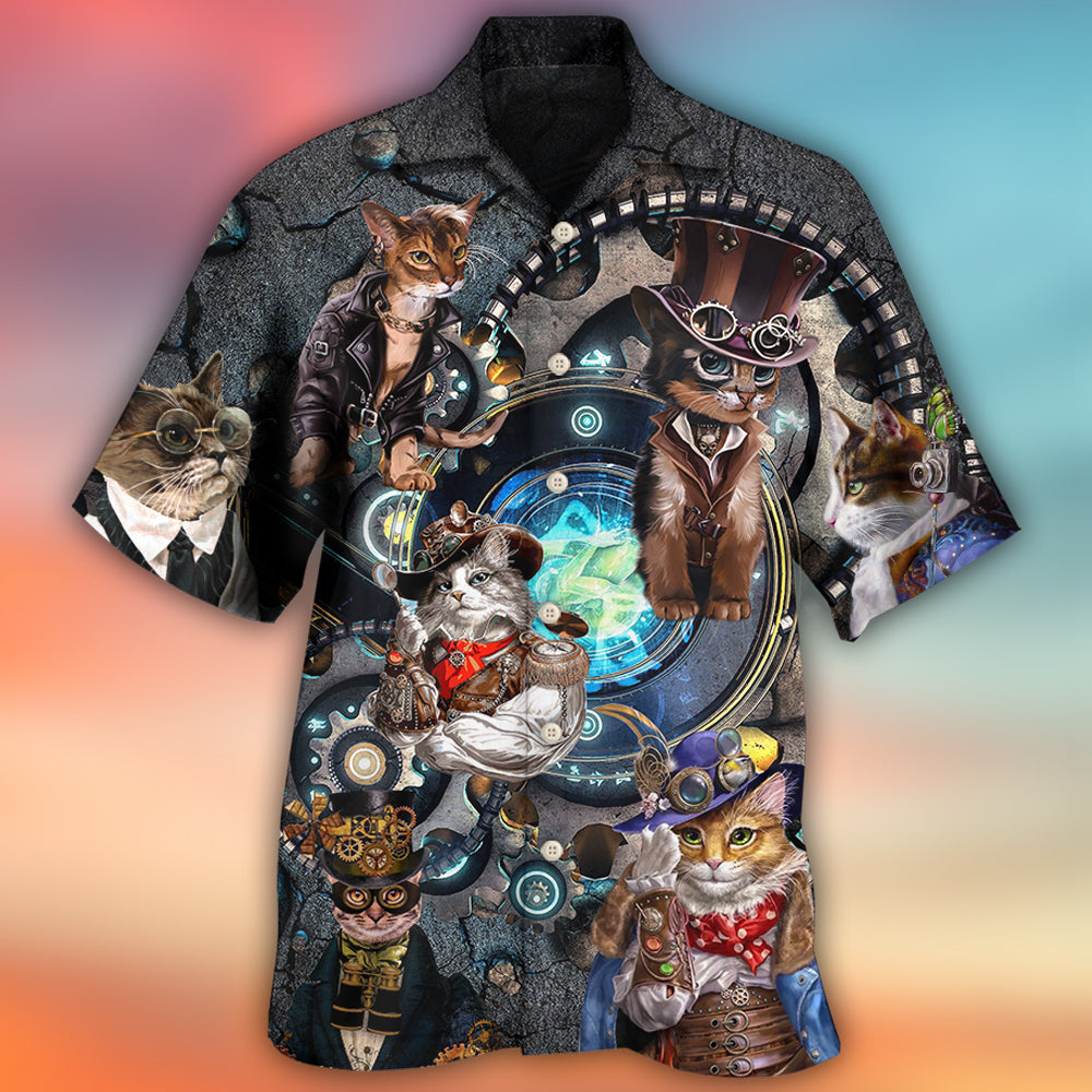 Cat Mechanic Cool Style - Hawaiian Shirt
