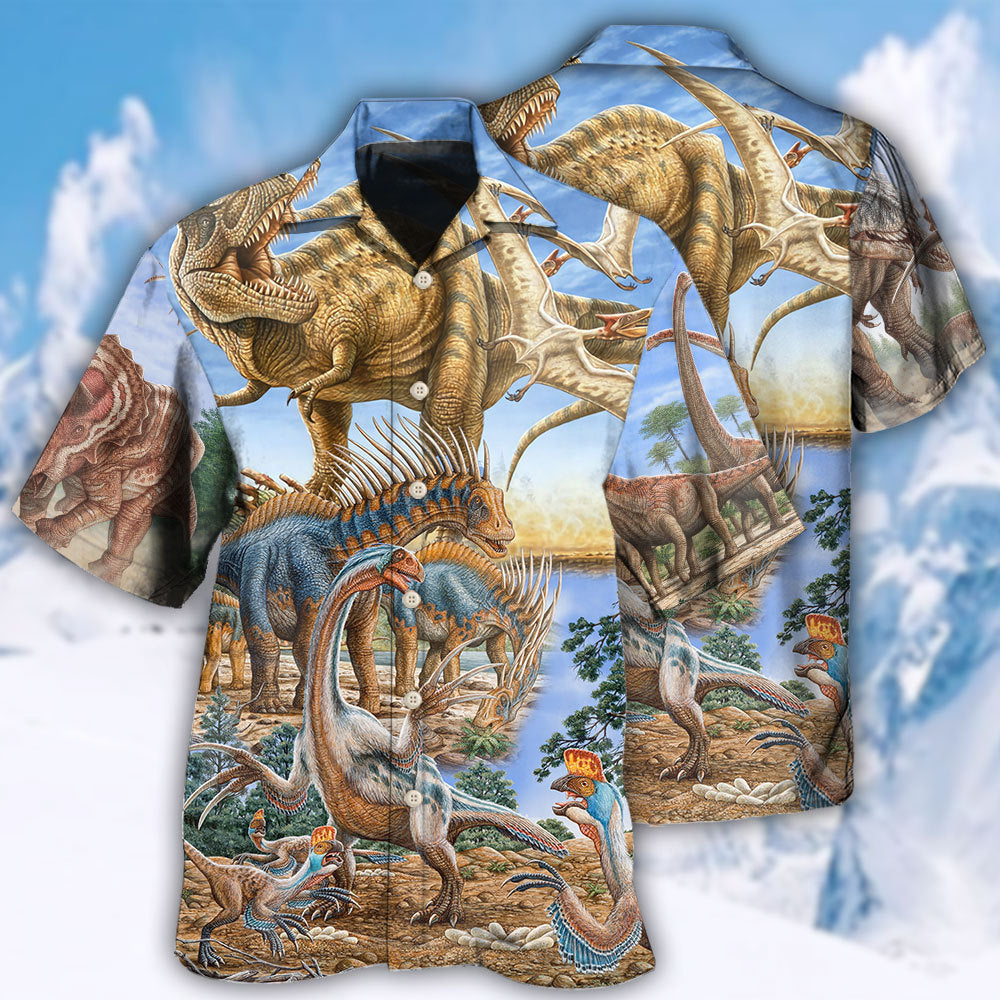 Dinosaur World Art - Hawaiian Shirt