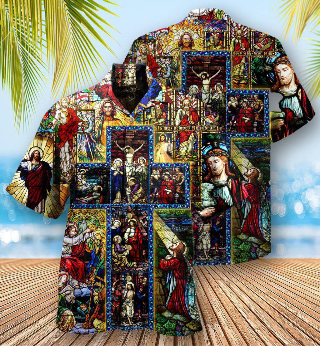 Jesus Faith Over Fear - Hawaiian Shirt