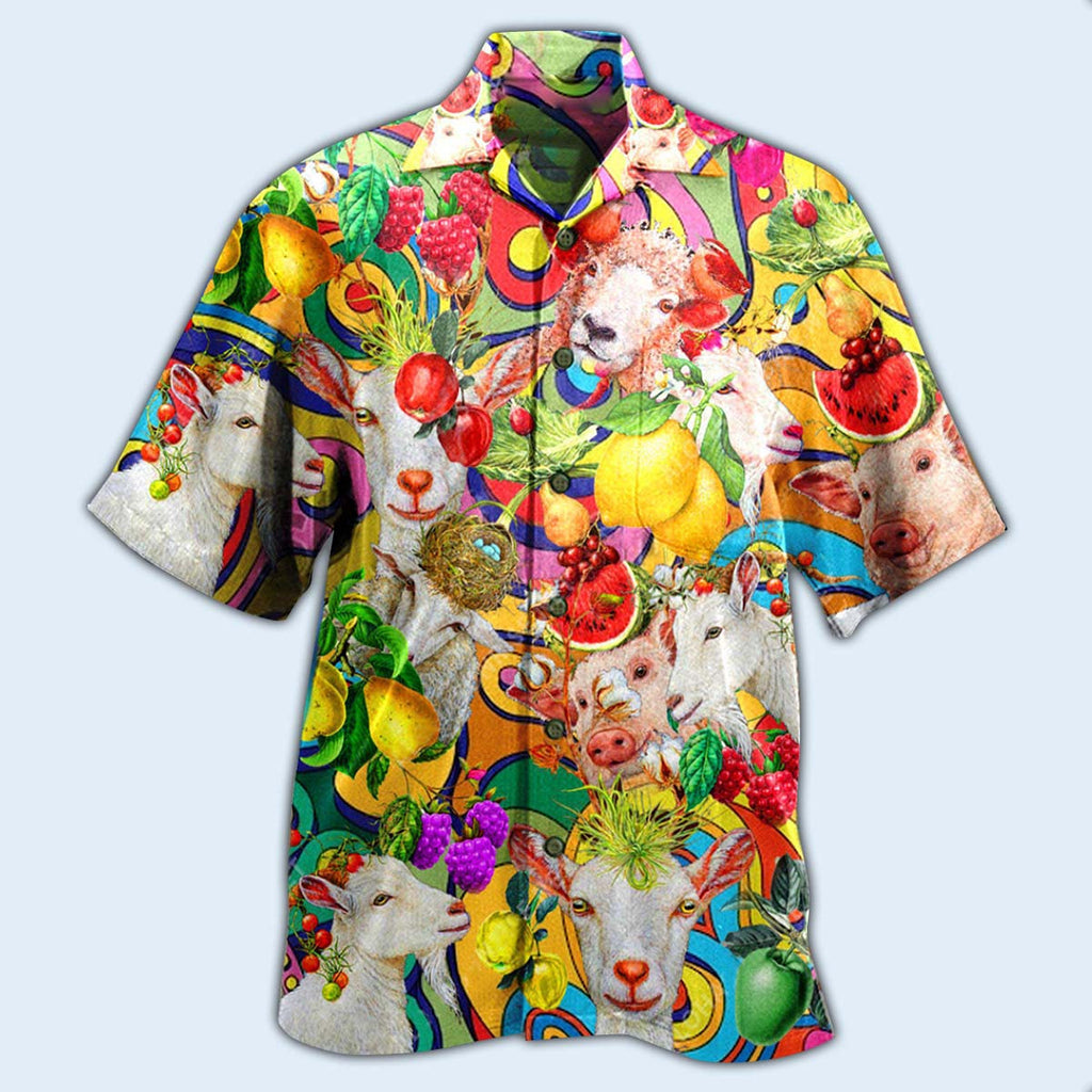 Farm Animals Awesome Family - Hawaiian Shirt