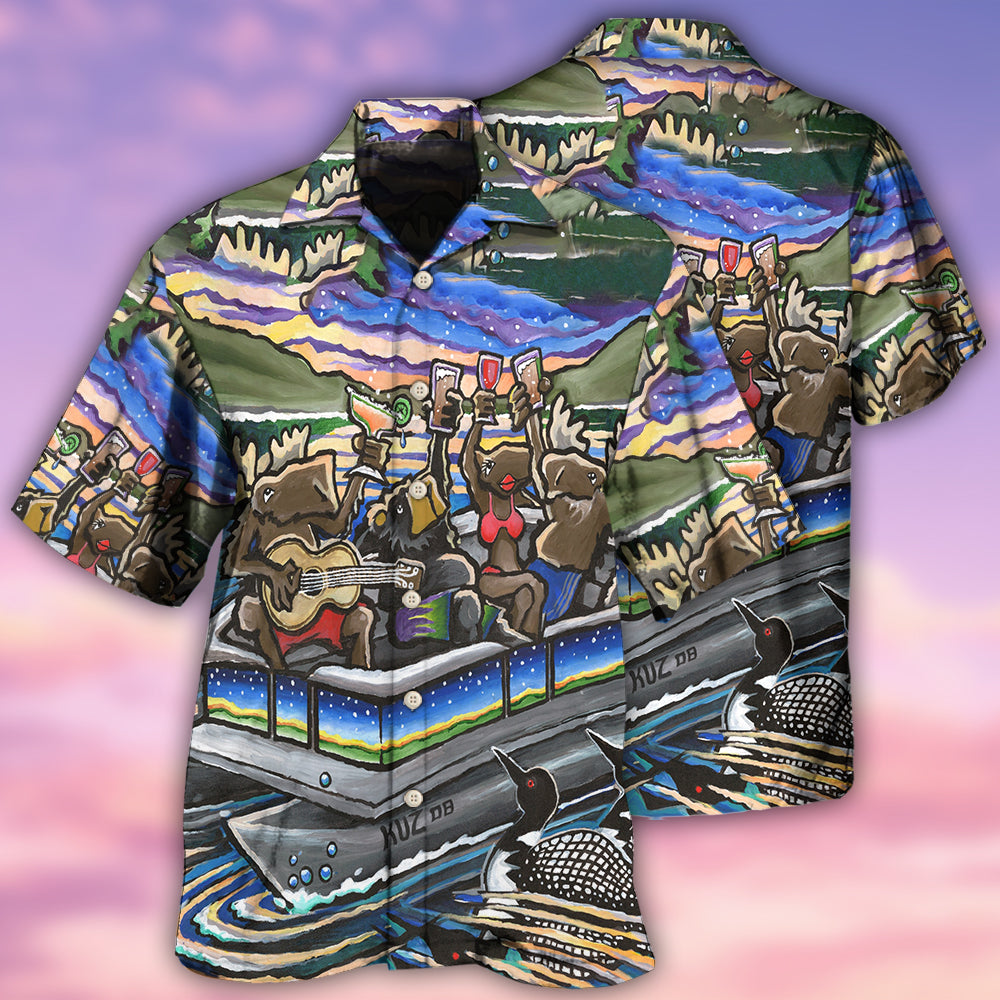 Pontoon Summer Vibes Party - Hawaiian shirt