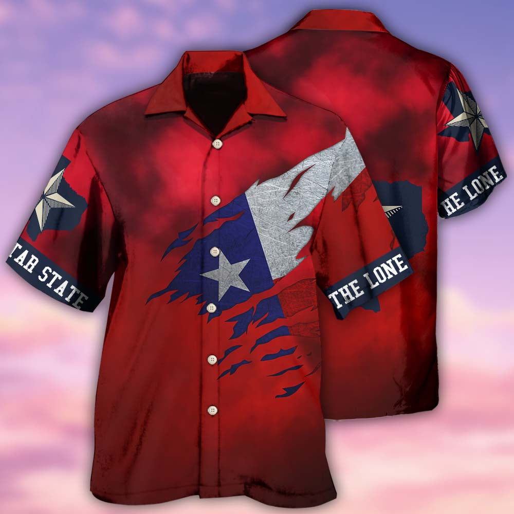 Texas Peace Life Red Style - Hawaiian Shirt