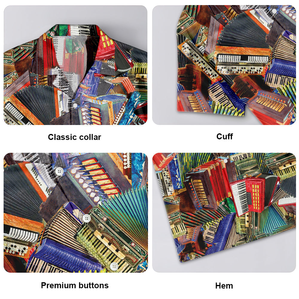 Accordion Music To Me You Are Awesome - Hawaiian Shirt