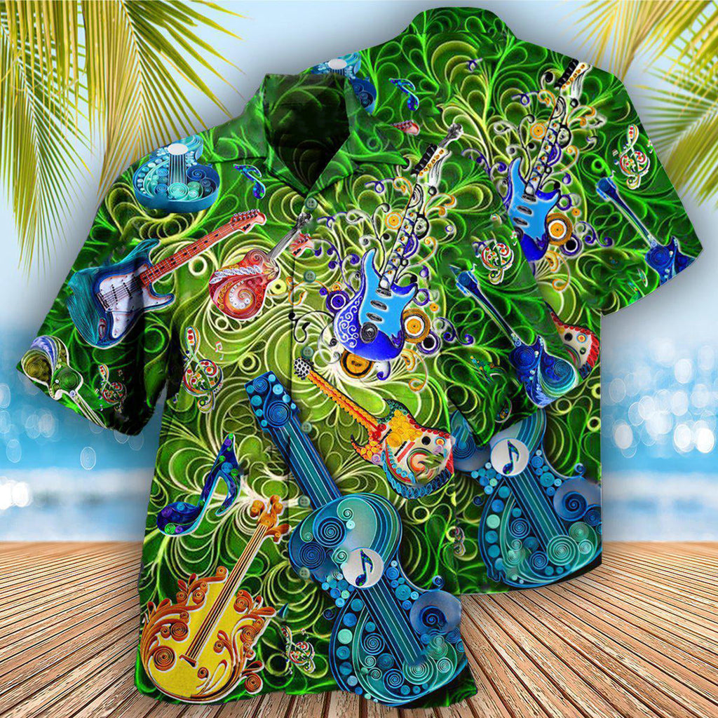 Music Melody Of Time Guitar It Is Magic - Hawaiian Shirt