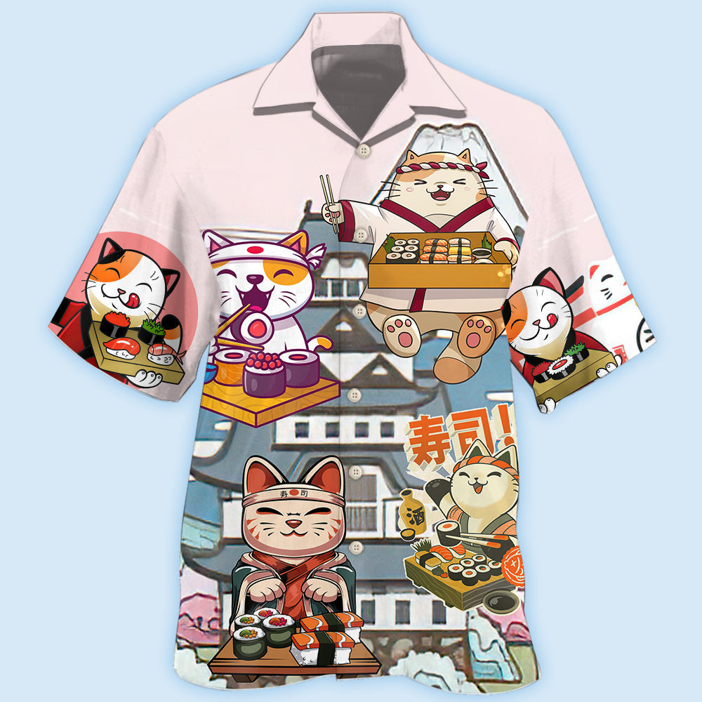 Cat Sushi Lovely - Hawaiian Shirt