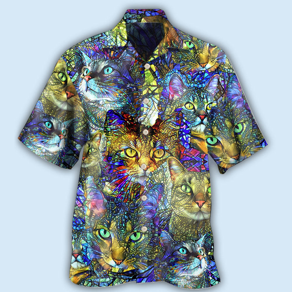 Cat Tabby Cat Lover Art - Hawaiian Shirt