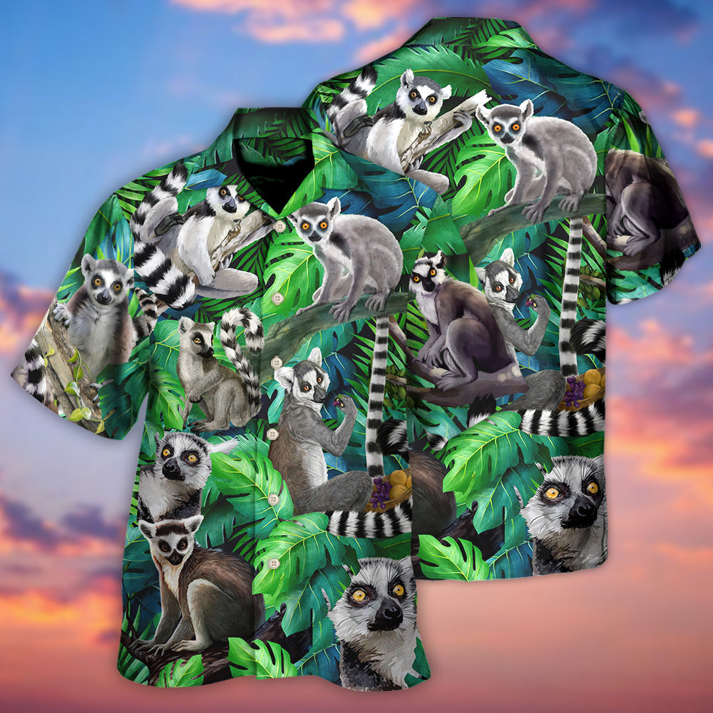 Lemur Madagascar In The Jungle - Hawaiian Shirt