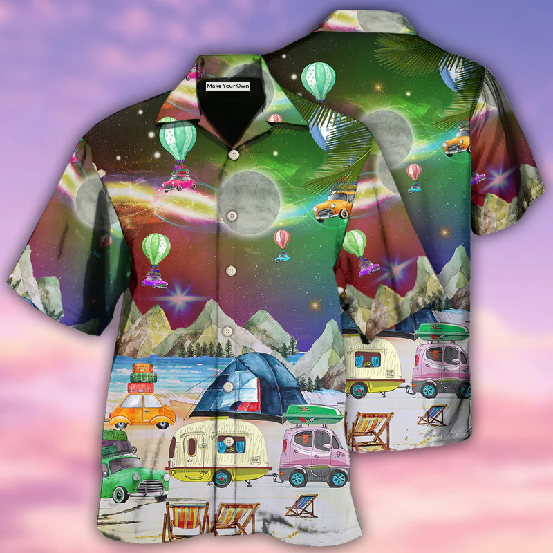 Camping Amazing Night Christmas - Hawaiian Shirt